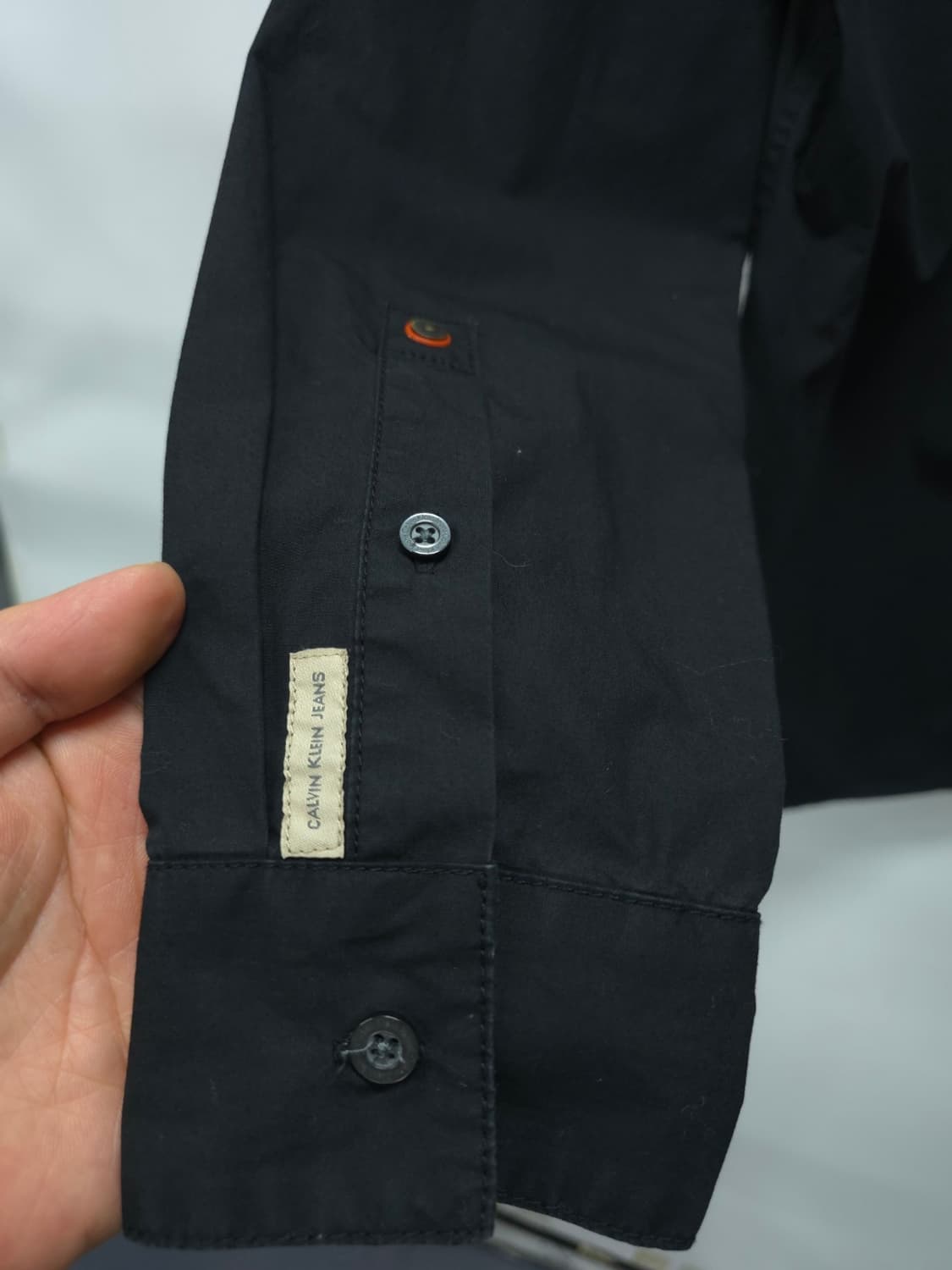 캘빈클라인(KHAKIS 라인) 블랙 워싱 셔츠 (95~100) 상품이미지8