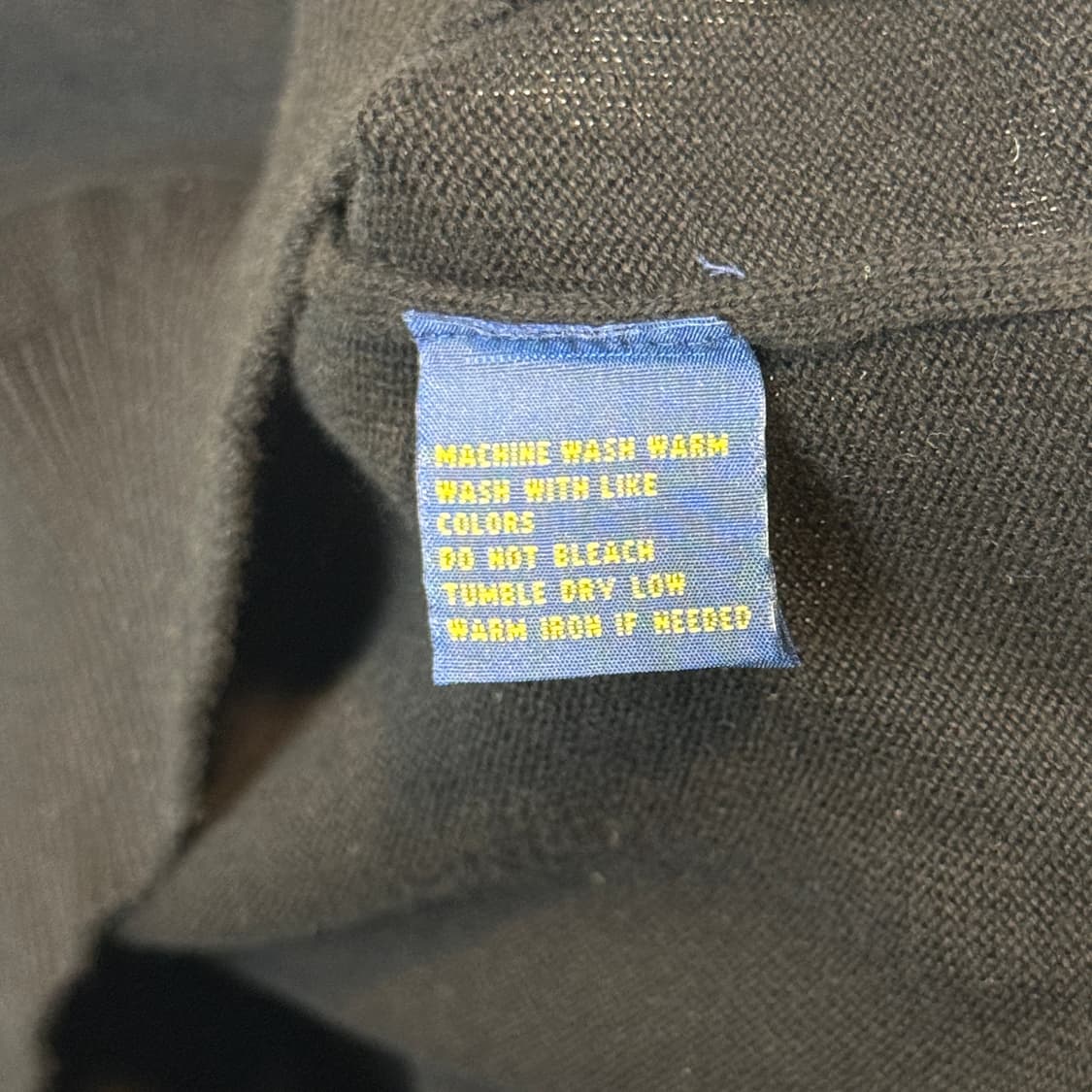 XL) 폴로 랄프로렌 라운드넥 코튼 니트 블랙 상품이미지8