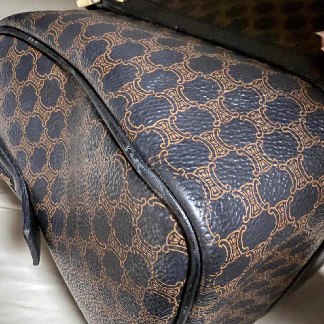 정품 빈티지 셀린느 트리옹프 보스턴백 상품이미지6