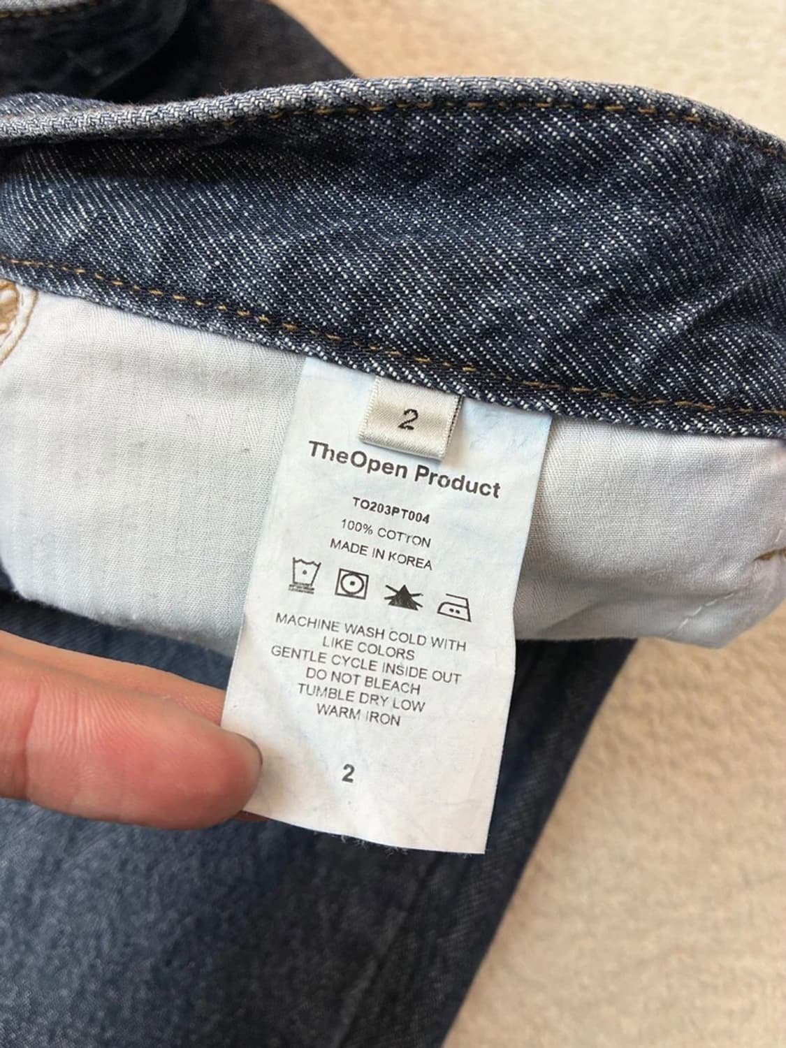 더오픈프로젝트 스트레이트 페이딩 버튼 데님 팬츠 PN6190 상품이미지9