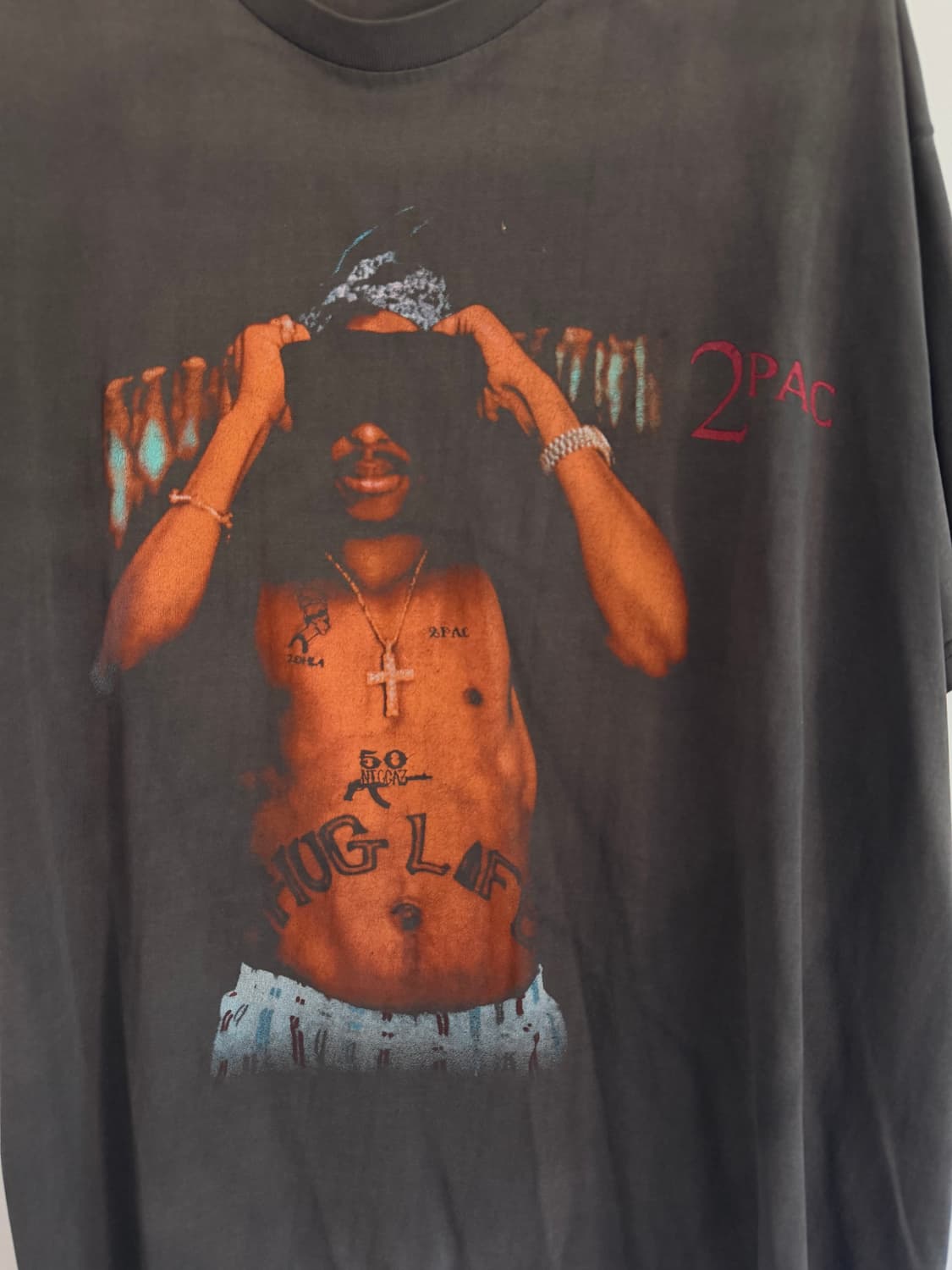 [XL] 90s 2pac 투팍 반팔 티셔츠 All Eyes On Me 상품이미지4