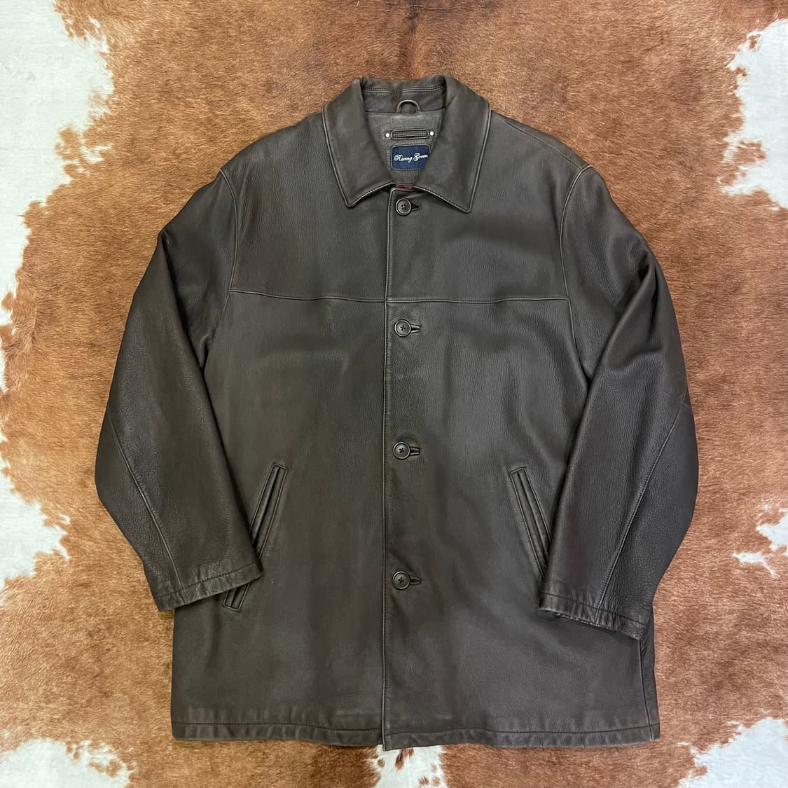 Vintage Cow leather jacket 상품이미지1