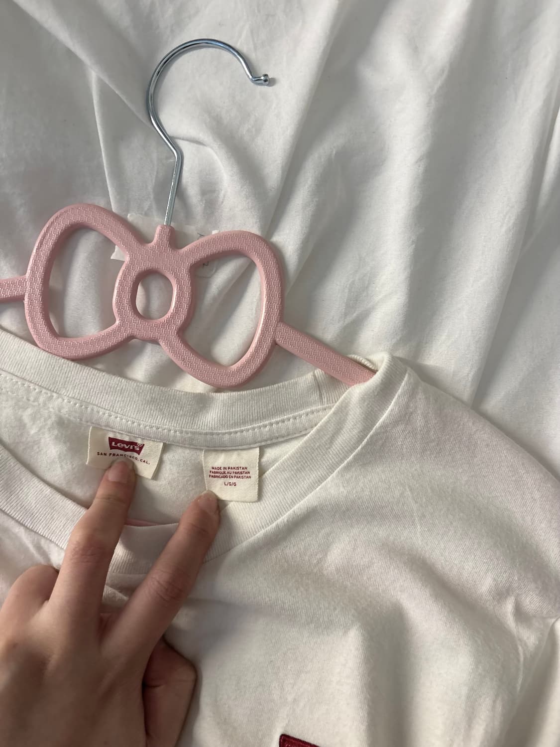 리바이스 화이트 반팔 티셔츠 상품이미지2