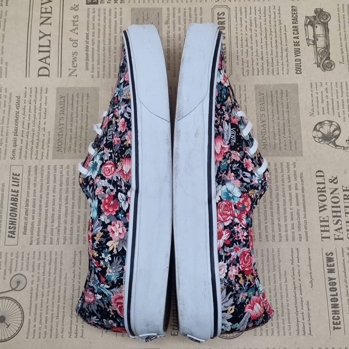 반스 어센틱 플라워  스니커즈240 상품이미지5