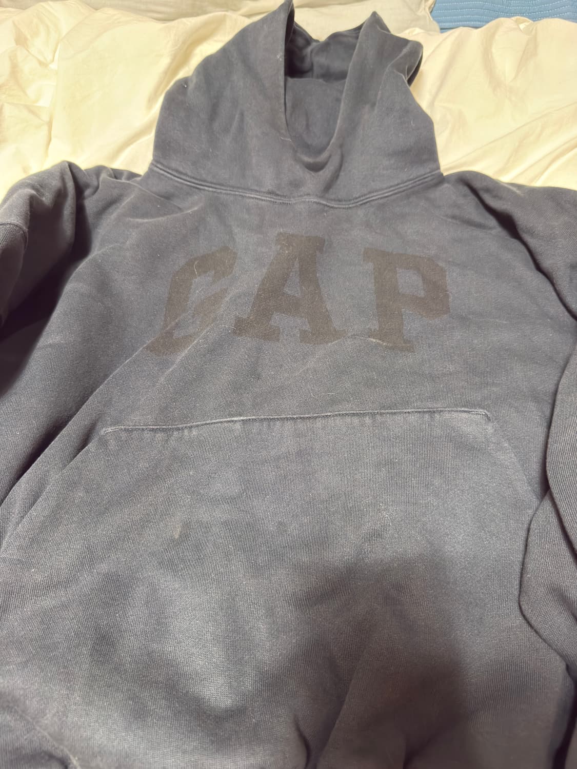 이지 갭 엔지니어드 바이 발렌시아가 도브 후드 워시드 블랙 상품이미지2