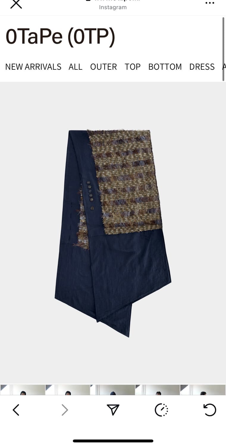 0tape 공테잎 freeform wrap 머플러 스커트 상품이미지1