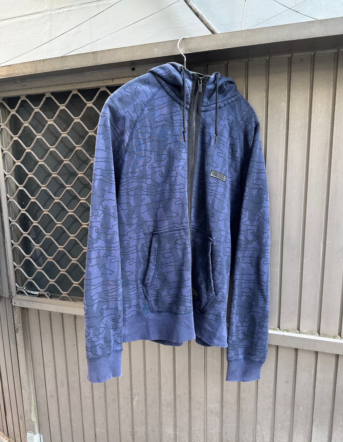 00s NIKE FC y2k grunge pattern hood 상품이미지2