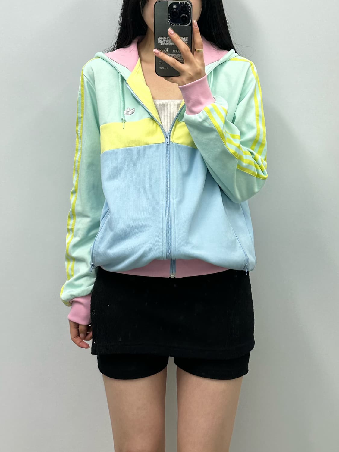 아디다스 배색 트랙 후드져지 상품이미지1