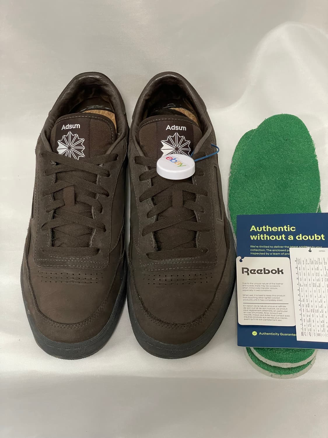 (285) 리복 X Adsum 클럽c 브라운 스웨이드 신발 상품이미지6