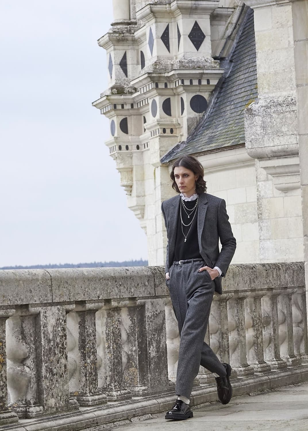 [NCT 착용] 셀린느 21AW 러플 포플린 셔츠 상품이미지6