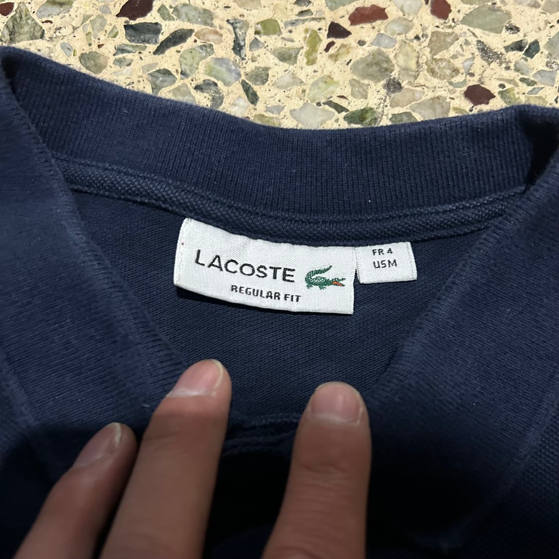 라코스테(Lacoste) 네이비 긴팔 카라티 상품이미지4