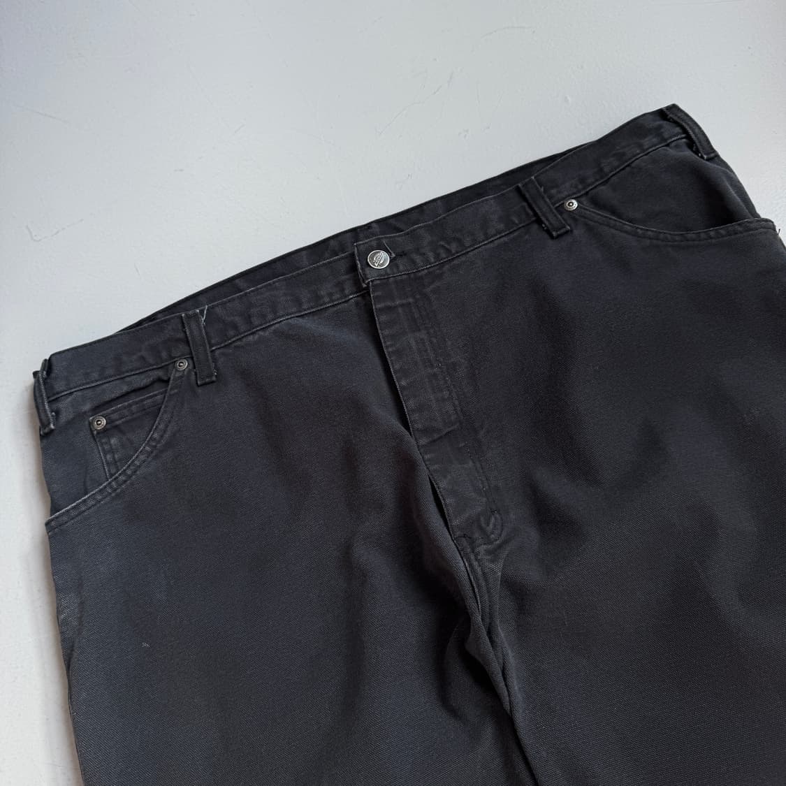 디키즈 OG 덕캔버스 카펜터 와이드 워크팬츠 블랙 상품이미지4