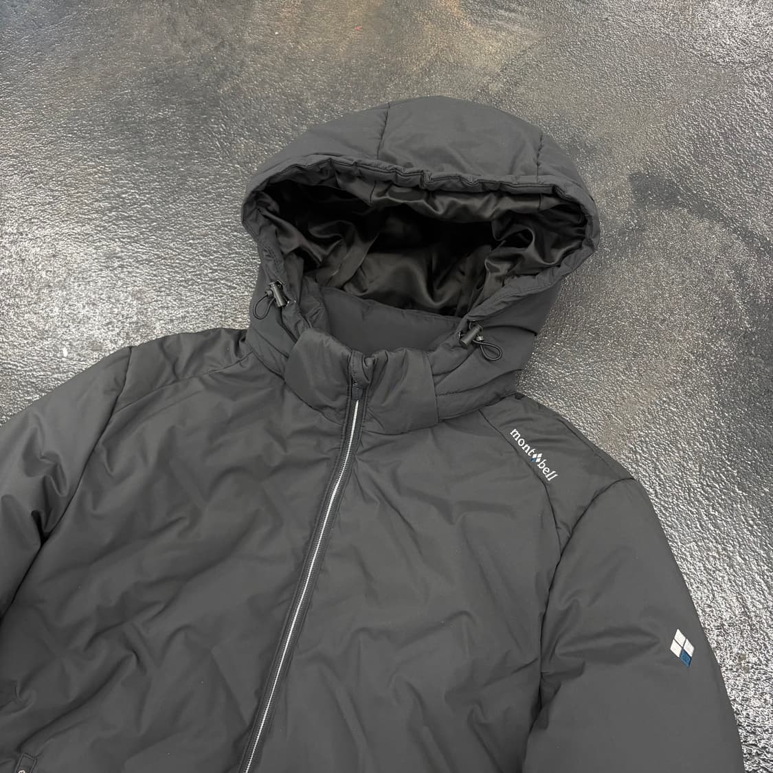 (100)몽벨 경량 패딩 자켓 그레이 상품이미지3
