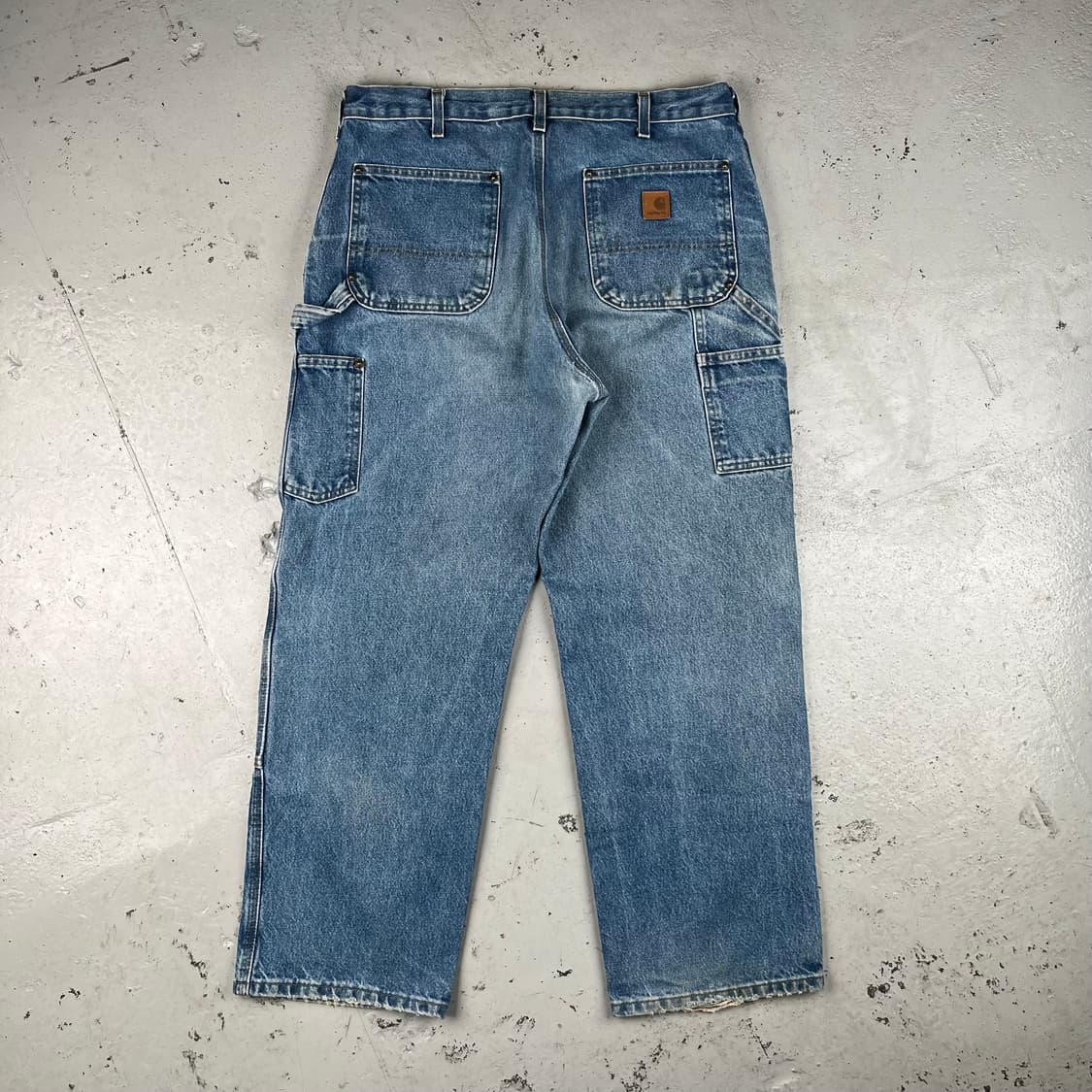 칼하트 더블니 데님 카펜터 팬츠 B73DST 상품이미지3