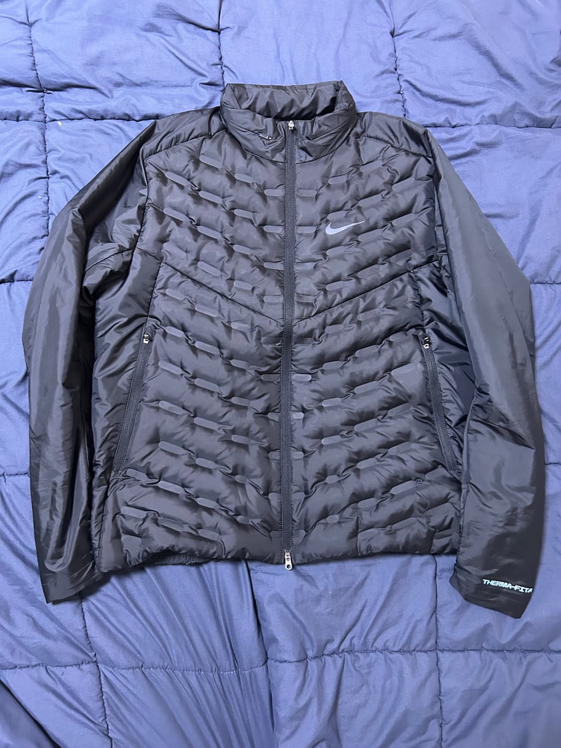 나이키 써마핏 ADV 에어로로프트 리펠 다운 러닝 자켓 블랙 상품이미지1