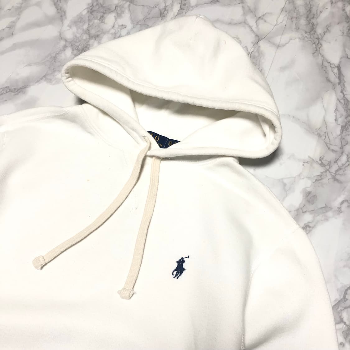 폴로 랄프로렌 후드티 크림화이트 상품이미지2