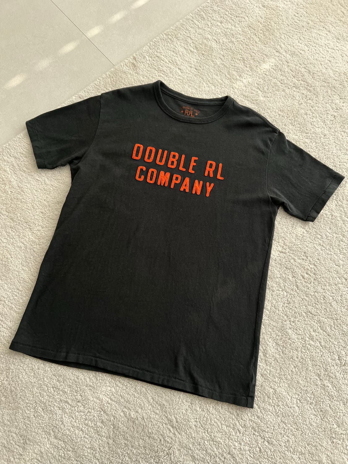 더블알엘 로고 코튼 햄튼 저지 티셔츠 상품이미지1