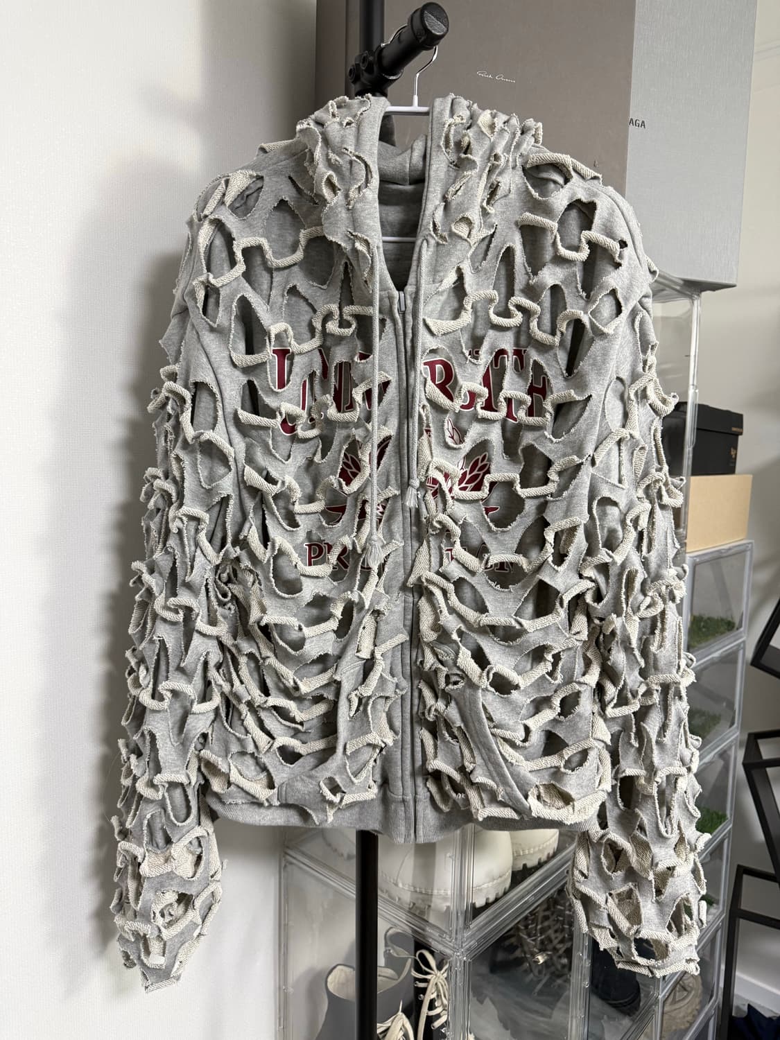 프로젝트gr 레이저컷 후드집업 2사이즈 팝니다 상품이미지1