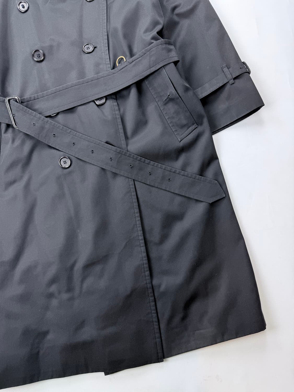 00s 버버리 블랙 트렌치코트 상품이미지4