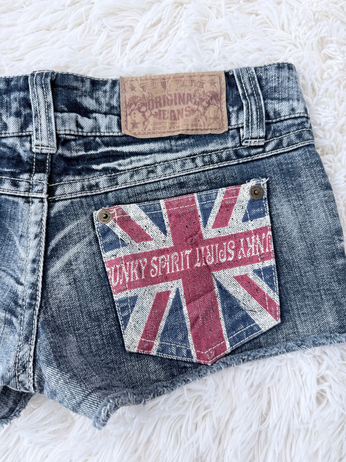 빈티지 아메리칸 플래그 로우라이즈 쇼츠 상품이미지3