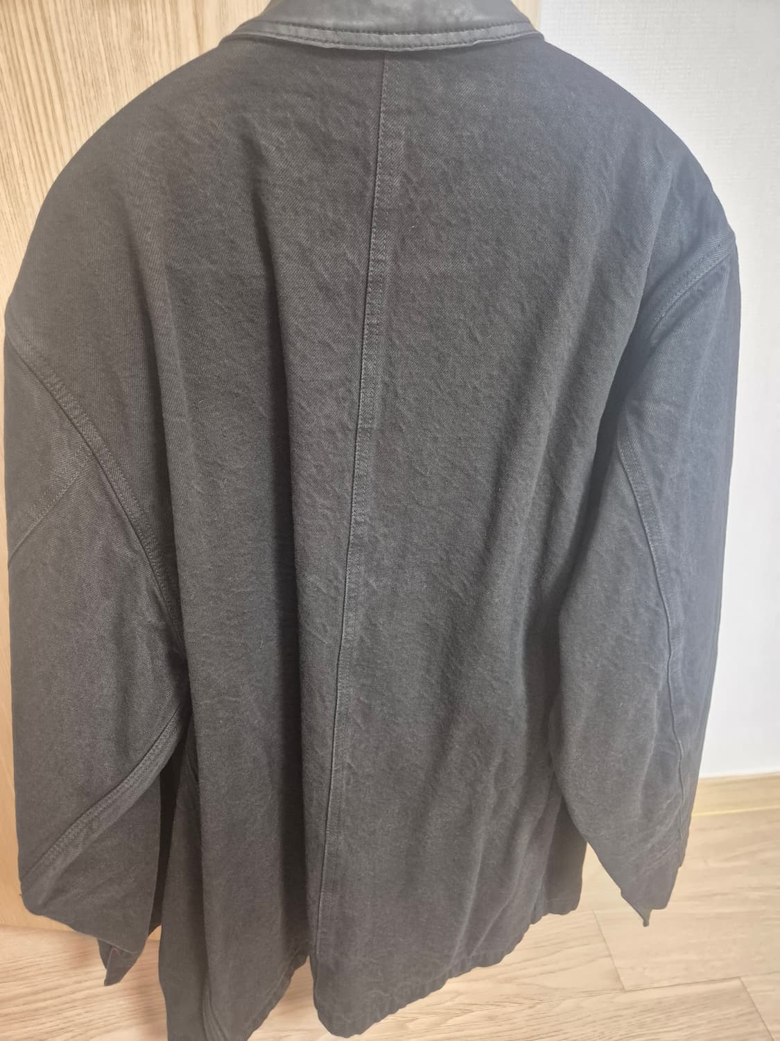 (새상품 2) 비헤비어 워시드 레더 커버올 상품이미지3