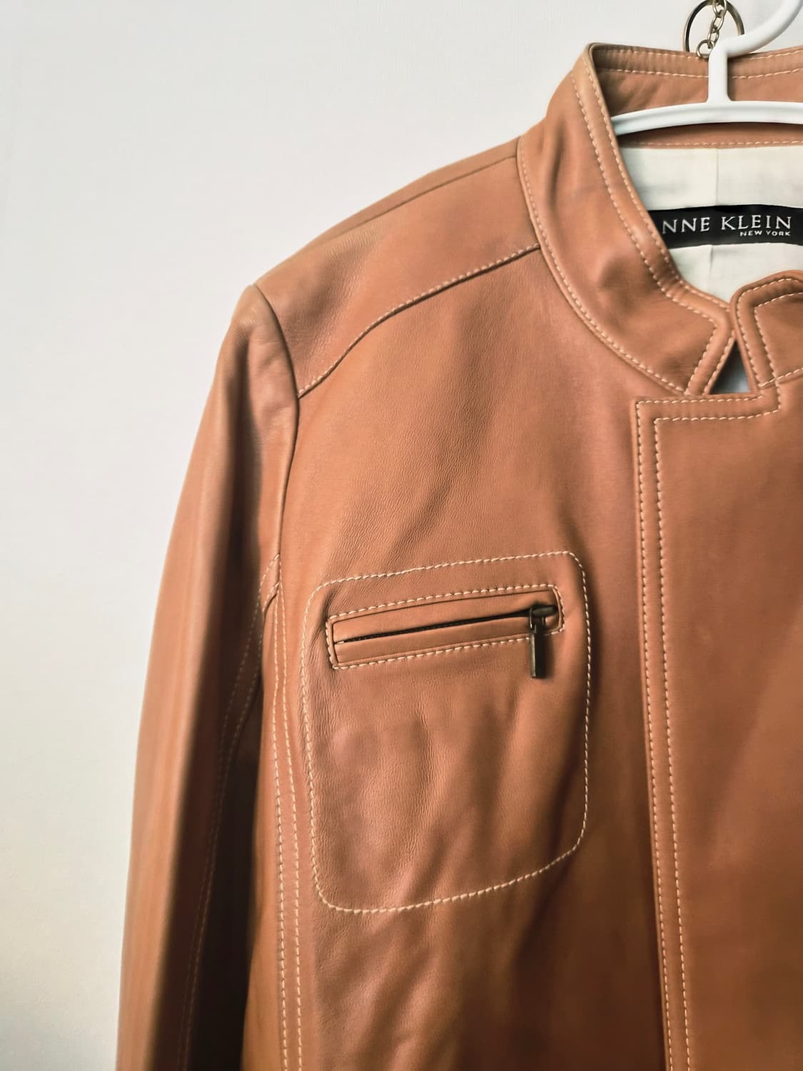 [ANNE KLEIN] 앤클라인 최고급 양가죽 스탠드카라 자켓 상품이미지5