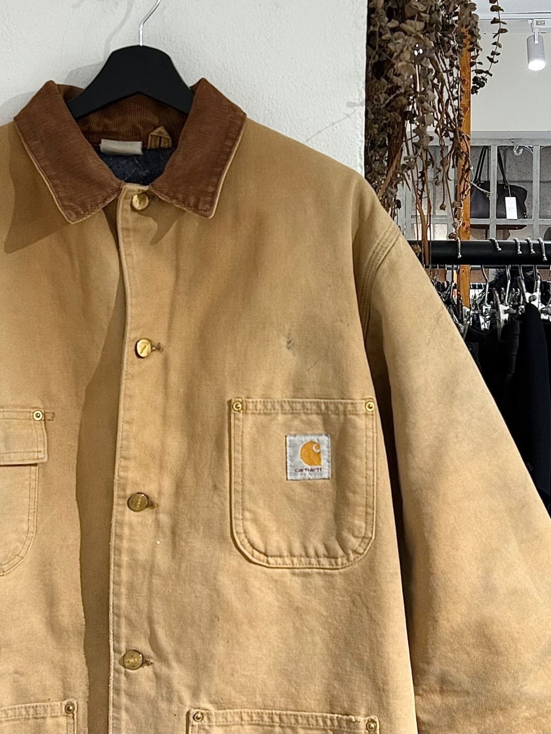 칼하트 90s 베이지 캔버스 초어 자켓 상품이미지3