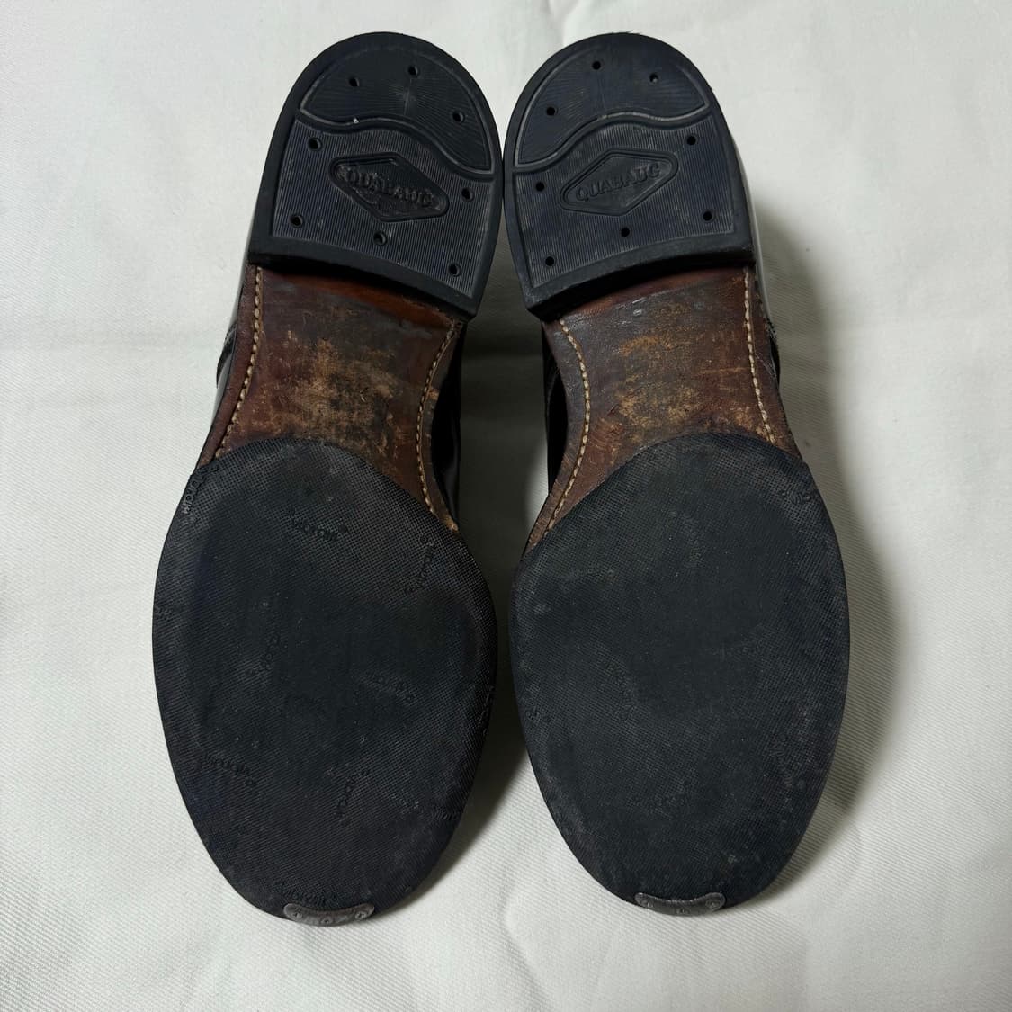 [8 1/2, 265]피그벨 블랙 미해군 서비스 슈즈 더비 상품이미지9