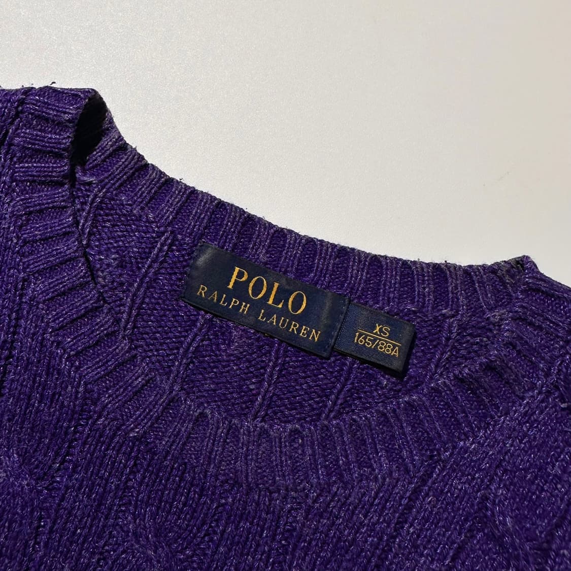 폴로 랄프로렌 실크 케이블 라운드 니트 상품이미지4