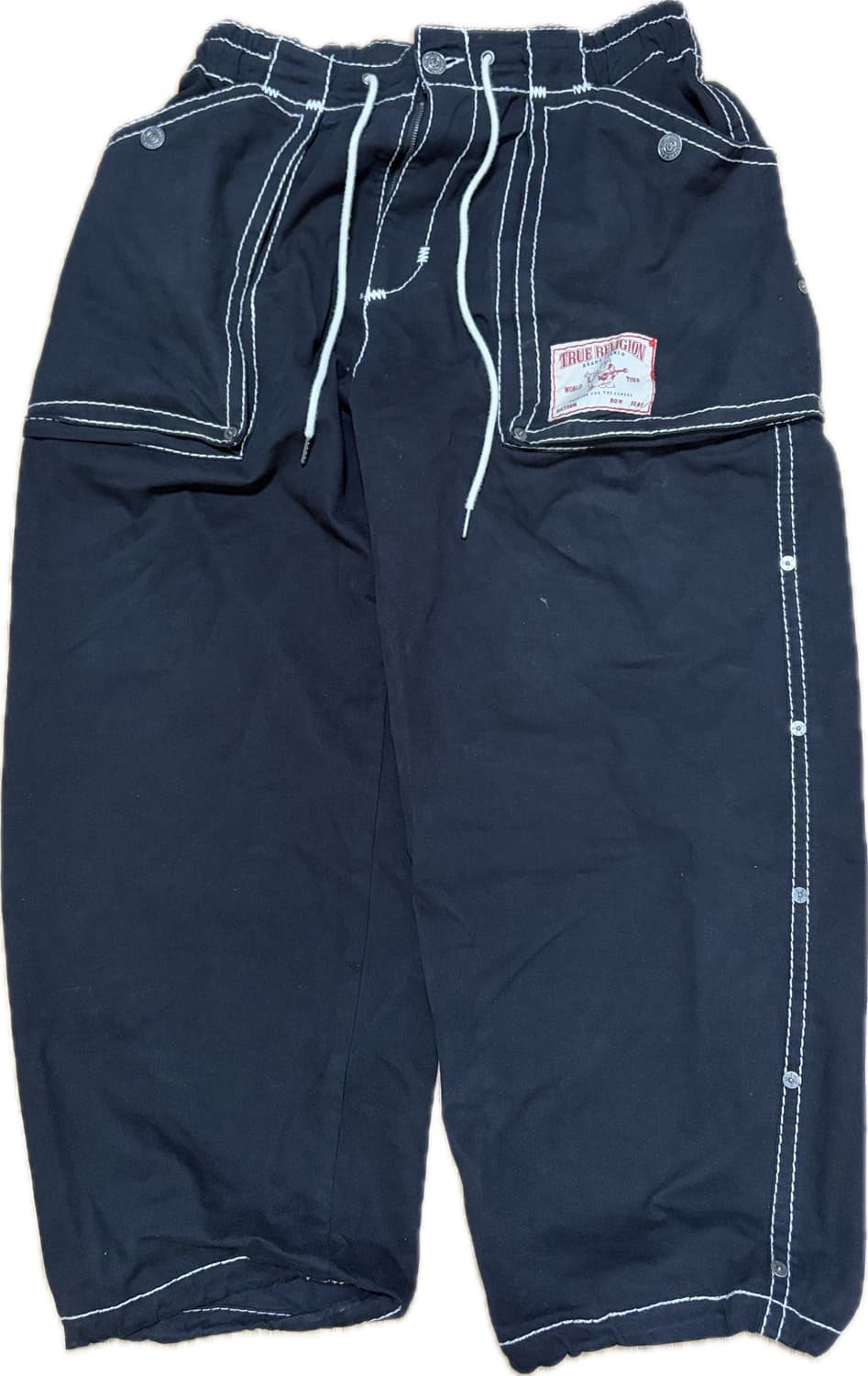 트루릴리젼 블랙 XL 와이드 팬츠 상품이미지1