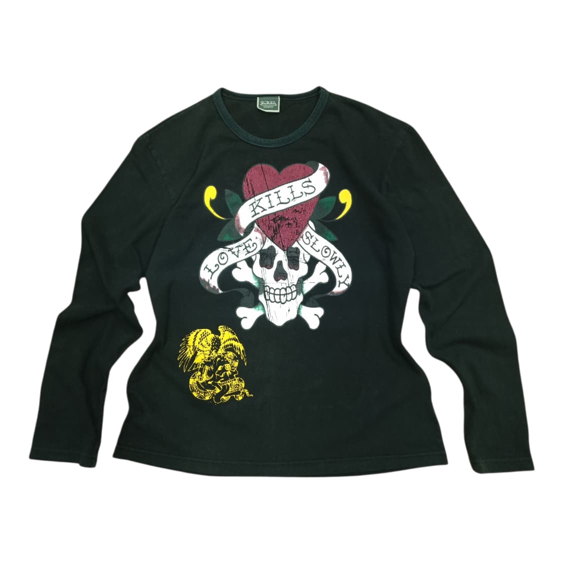 본더치 빈티지 올드스쿨 Y2K 해골 프린팅 긴팔 슬리브 상품이미지1