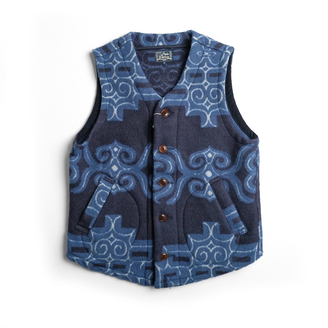 스튜디오다치산 45주년 아이누 블랭킷 베스트 42사이즈 새제품 상품이미지3