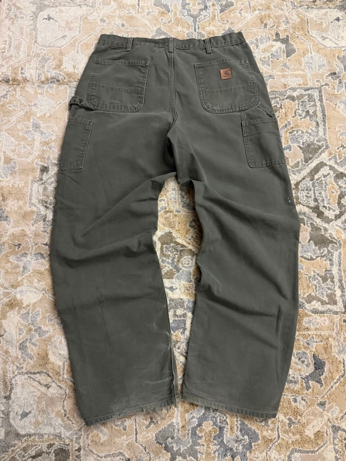 [칼하트] 오리지널 빈티지 B11 싱글니 워크팬츠 모스그린 (36x34) 상품이미지2