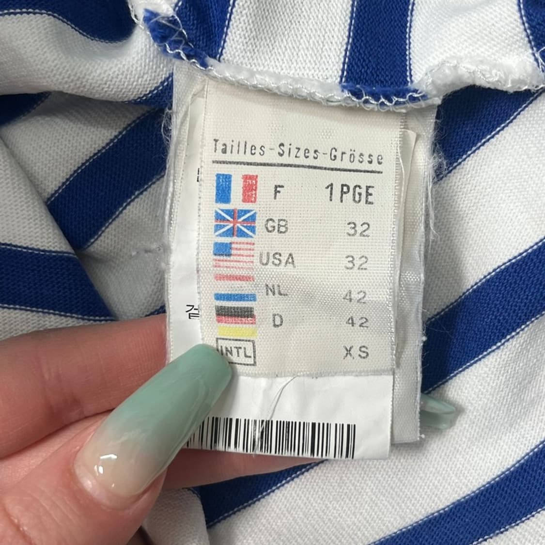 SAINT JAMES 스트라이프 롱슬리브  XS 상품이미지6