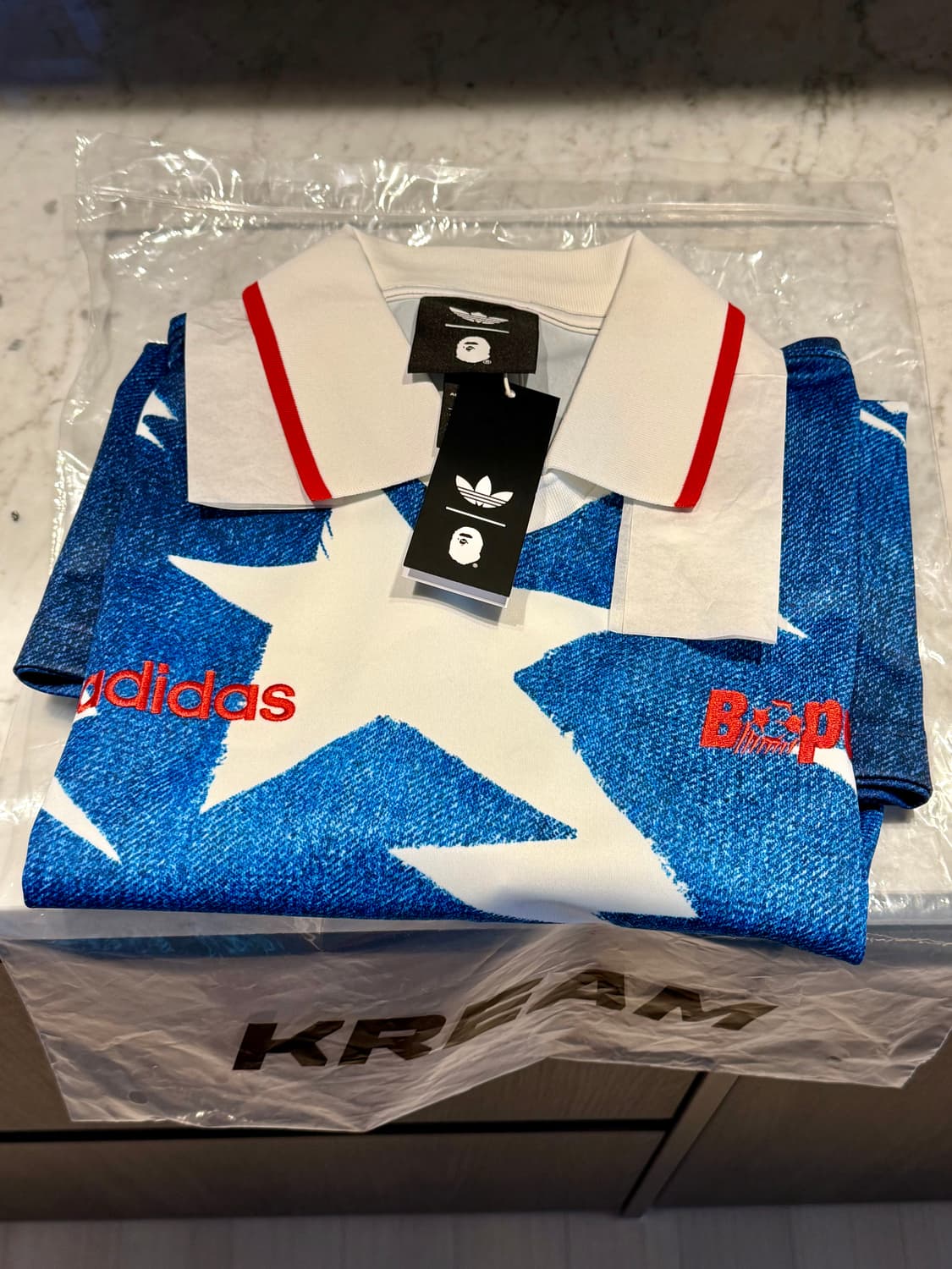 아디다스 베이프 롱슬리브 저지 XL 상품이미지1