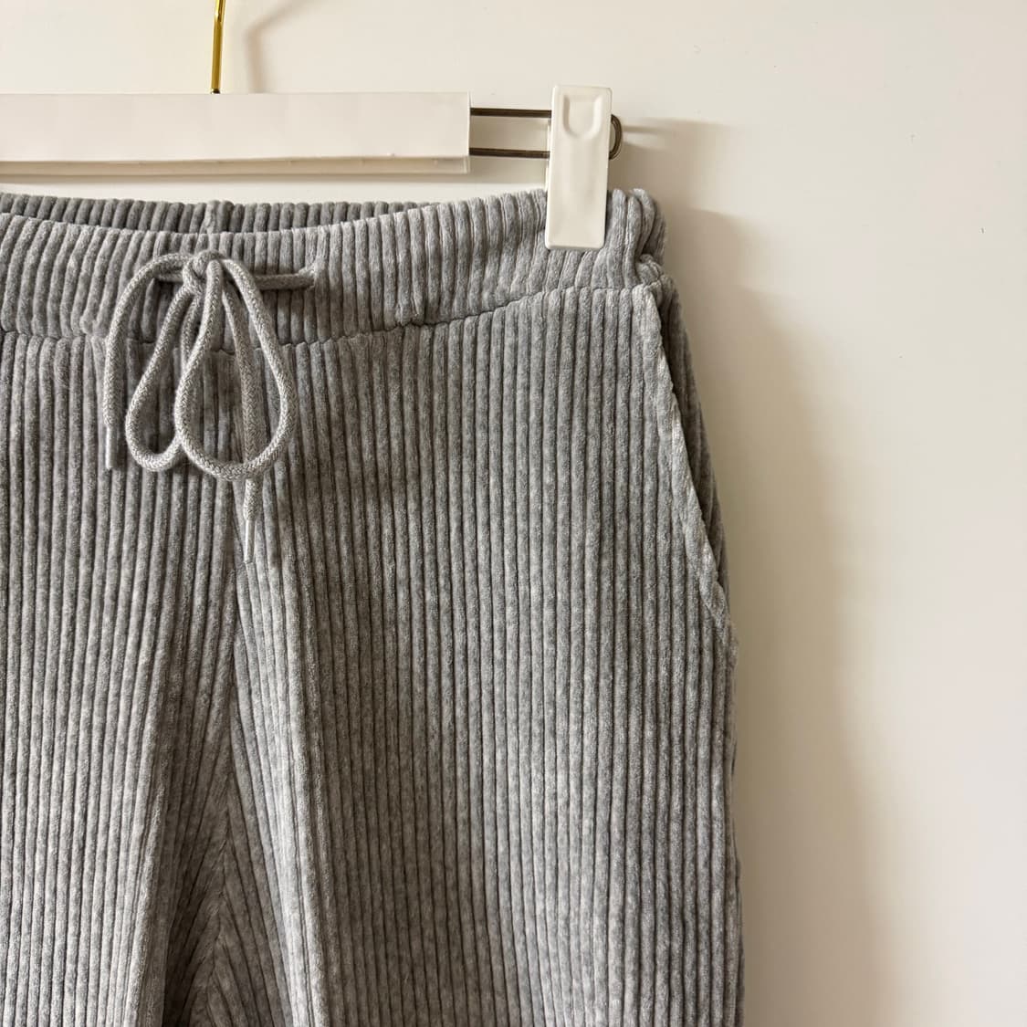 새상품 여자 벨벳 조거팬츠 (그레이) 상품이미지4