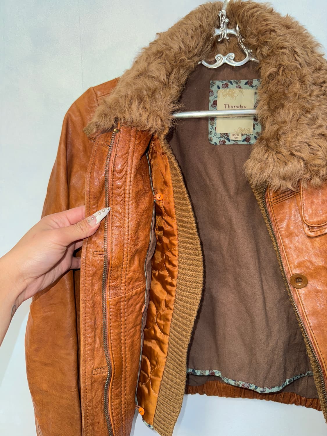 Thursday Island camel lamb skin / fur jk 상품이미지6