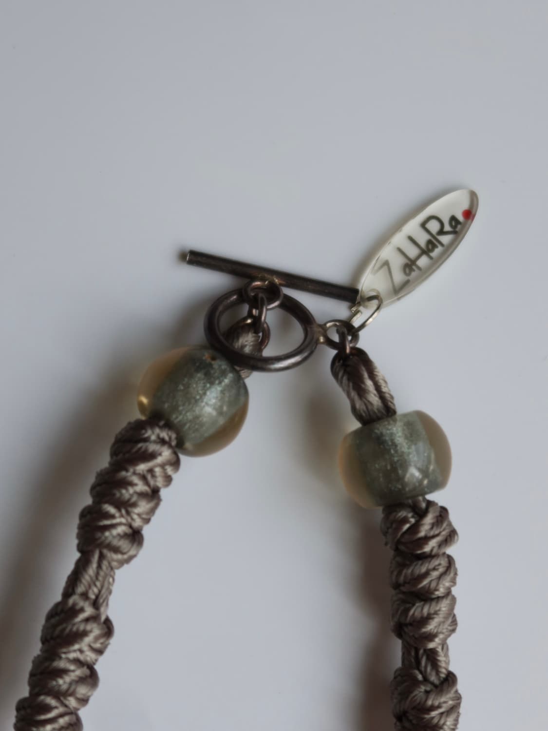 silver glass bead necklace 상품이미지5