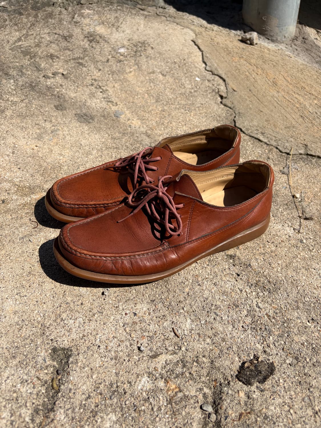 260) Salvatore Ferragamo 브라운 레더 더비 슈즈 상품이미지1