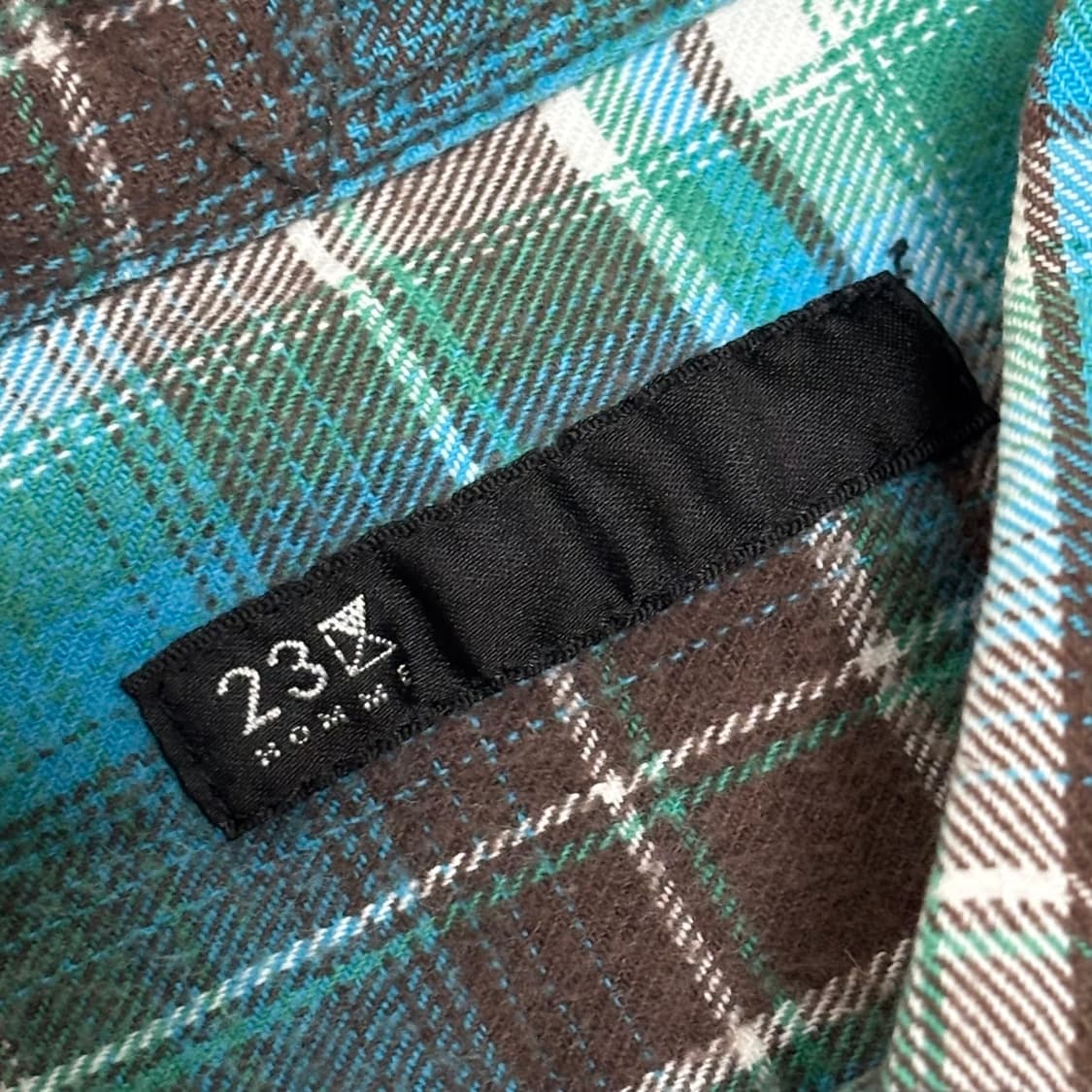 23구 옴므(23구 HOMME) 프리미엄 플라넬 체크 셔츠 상품이미지2