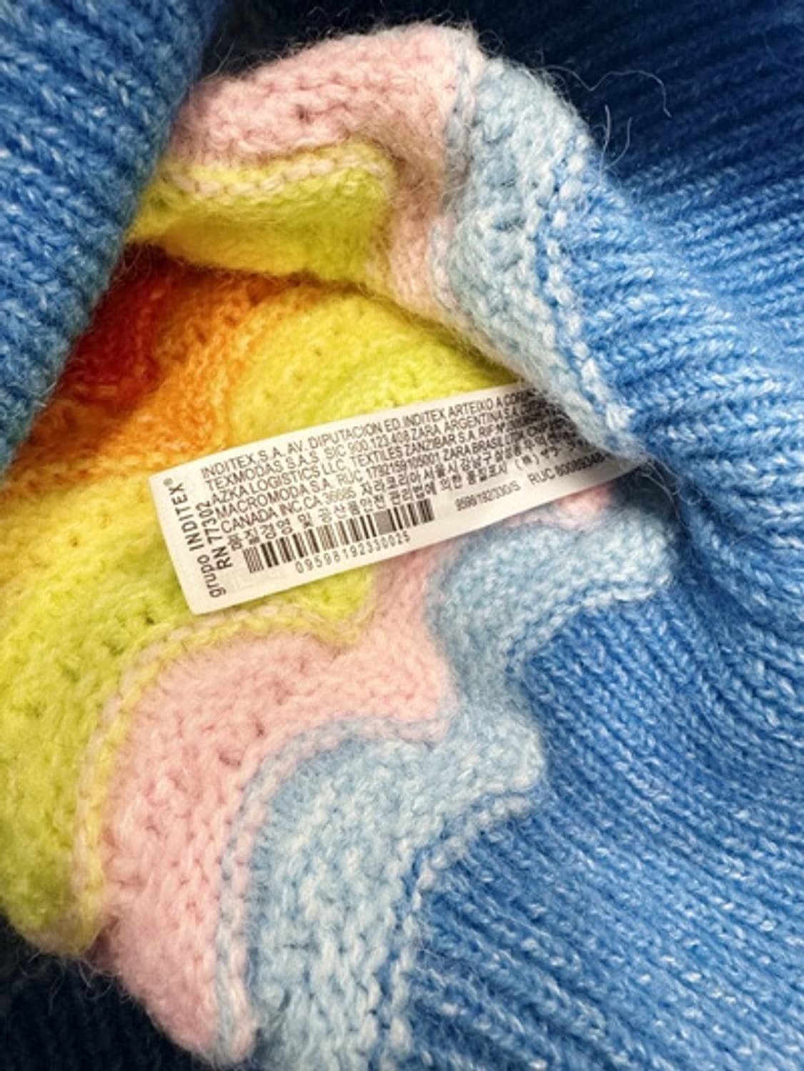 새) 자라 레인보우 니트 베스트  상품이미지6