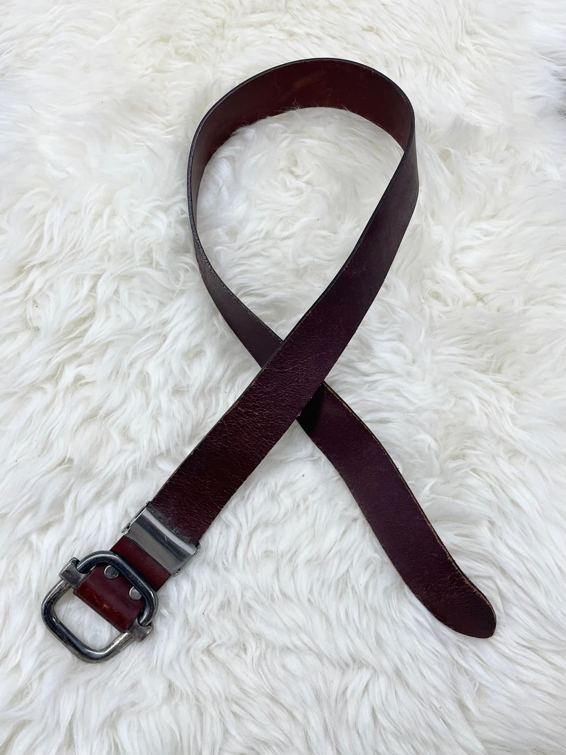 리얼레더 통가죽 볼드 버클 벨트 상품이미지3