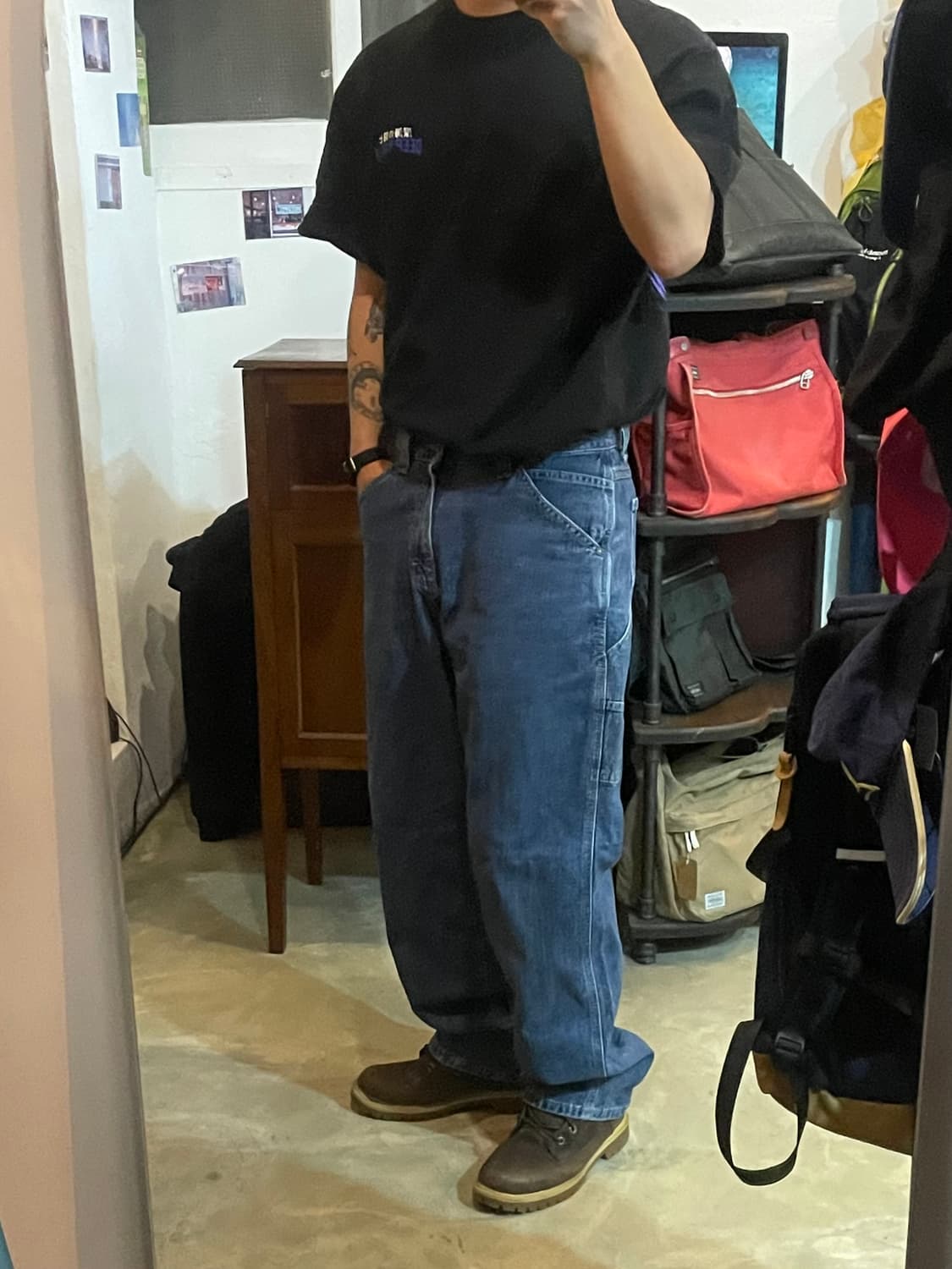 90~00s 빈티지 Lee Dungarees 카펜터 데님 30x32 상품이미지3