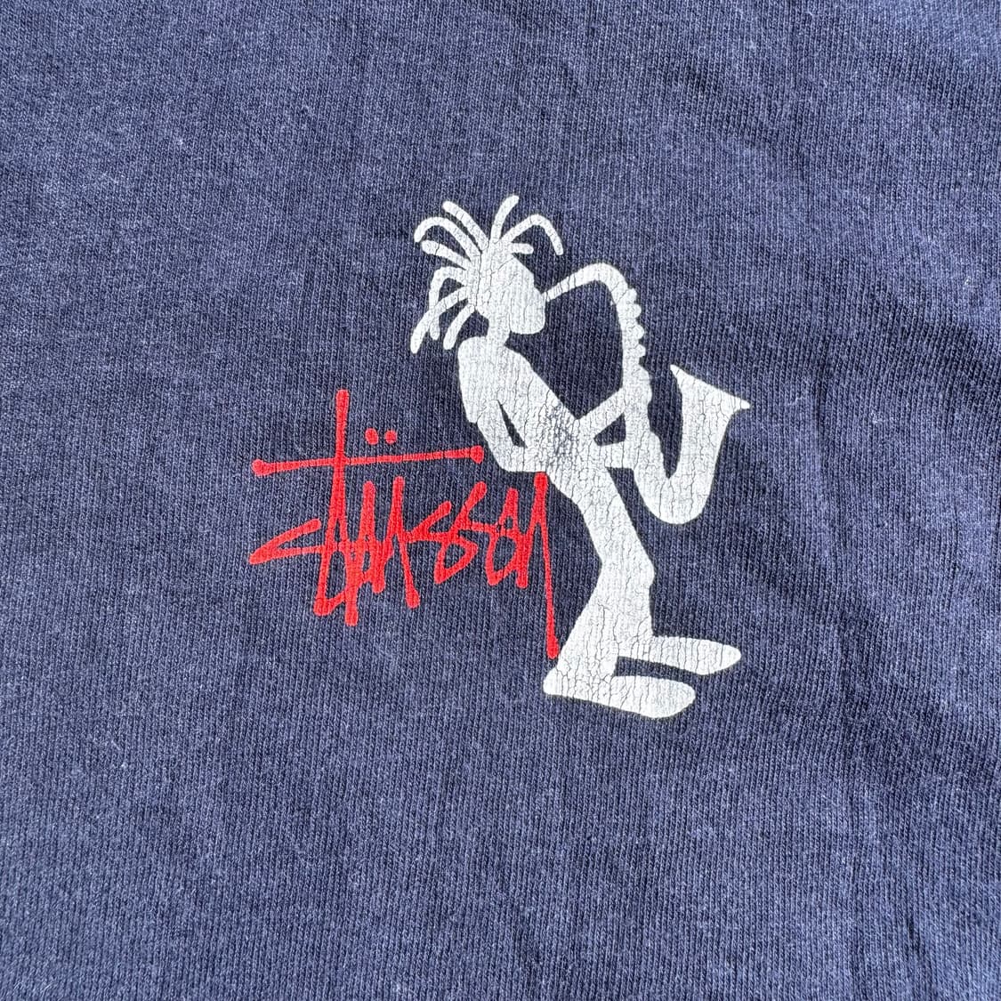 [L] 90s Stussy 스투시 Jazzman 재즈맨 반팔티 상품이미지6