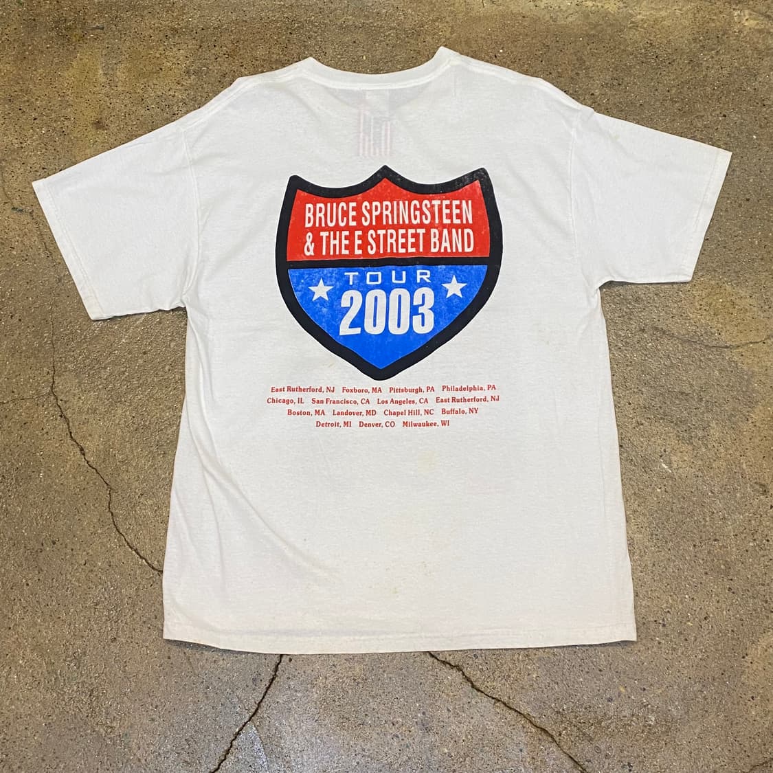 미국 빈티지 브루스 스프링스틴 투어티 반팔티 락티셔츠 상품이미지6