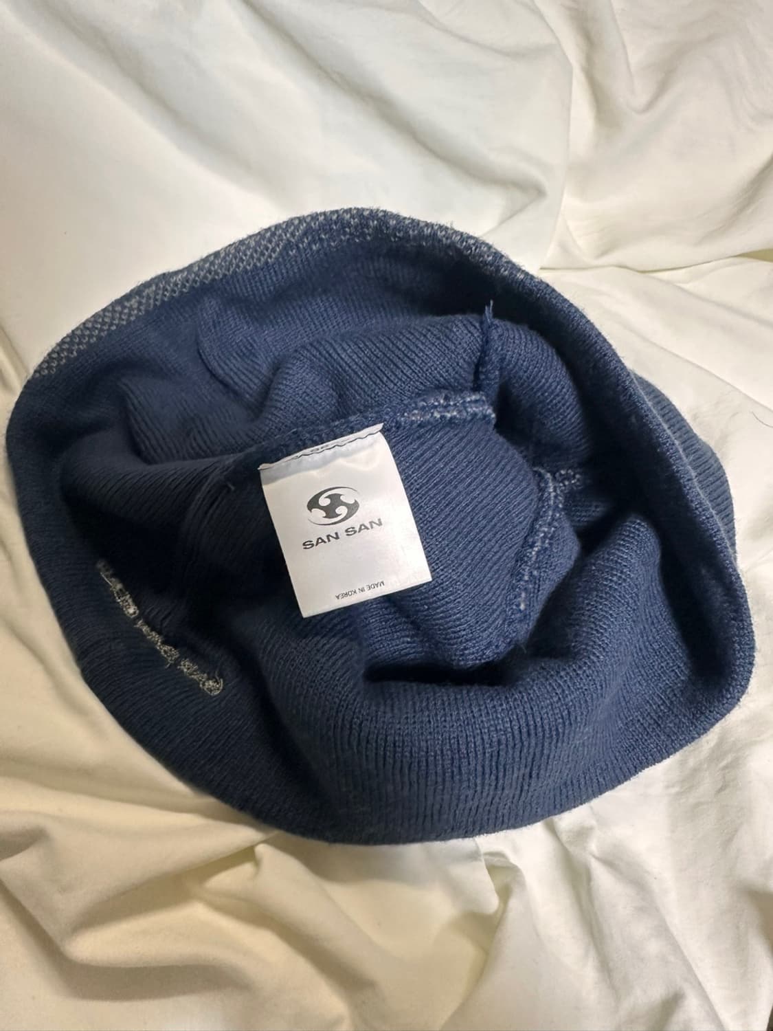 산산기어 로고 비니 네이비 23fw 상품이미지3