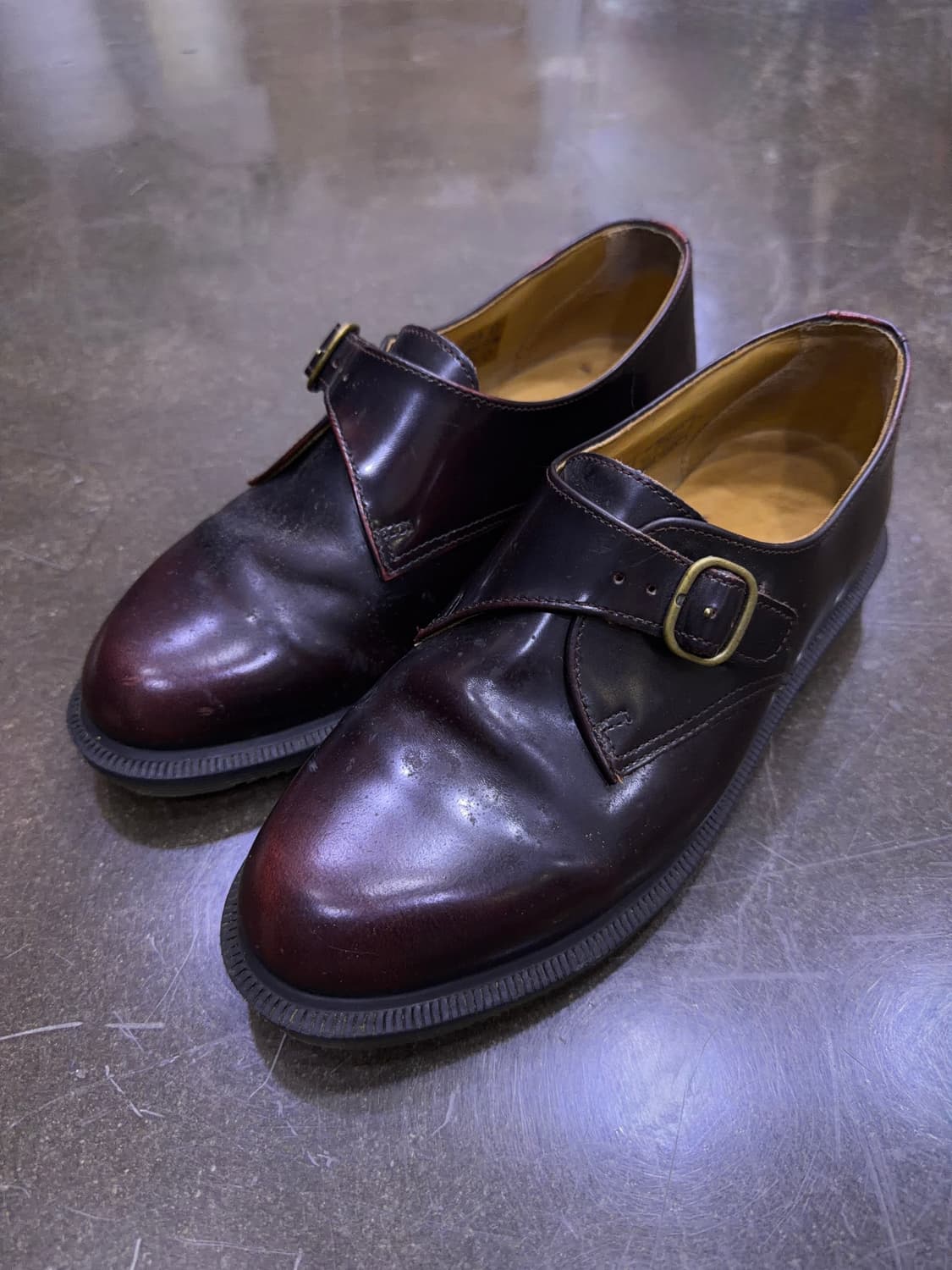 닥터마틴 론 몽크 스트랩 더비 버건디 슈즈 250 상품이미지1