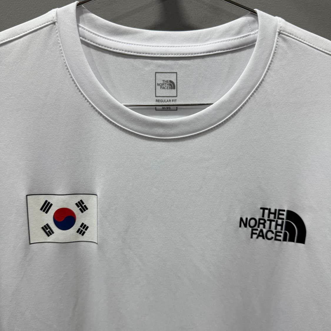 M 노스페이스 대한민국 국뽕 태극기 러닝 반팔 티셔츠 상품이미지3