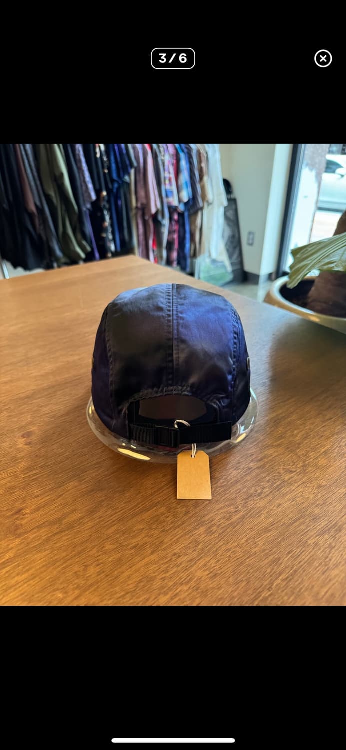 [OS] 슈프림 박스로고 워시드 사틴 블루 카모 캠프 캡 상품이미지3