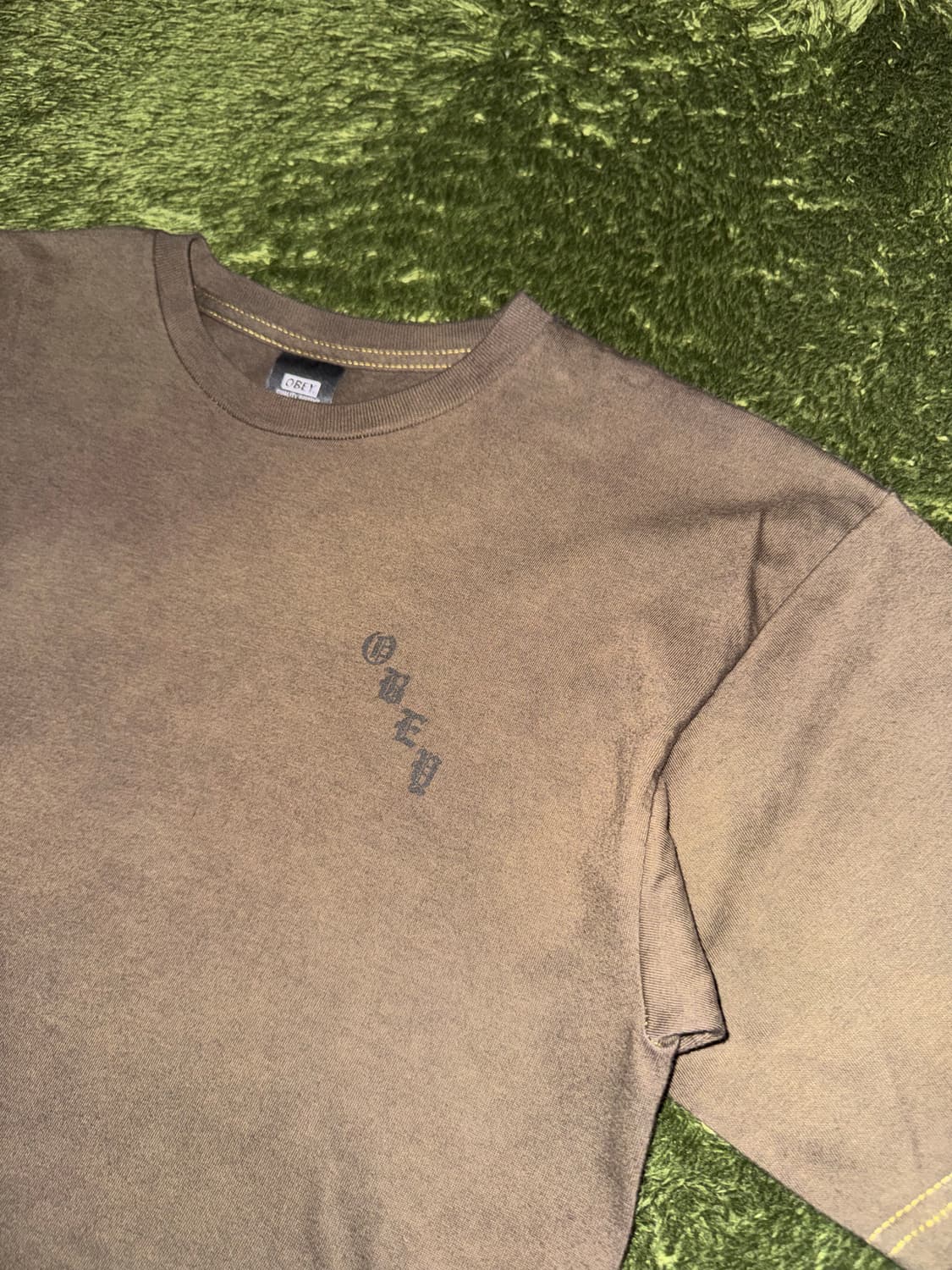 [M] Obey 오베이 핸드다잉 에어브러쉬 로즈 튜블러 티셔츠 상품이미지6